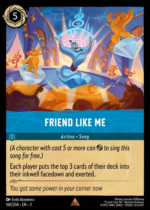 Friend Like Me — Disney Lorcana Action card from Into the Inklands
