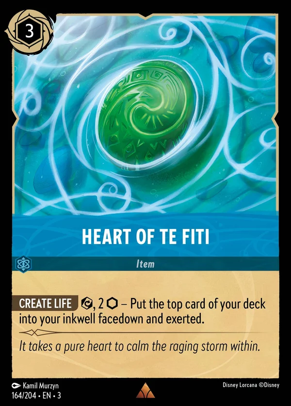 Heart of Te Fiti — Disney Lorcana Item card from Into the Inklands