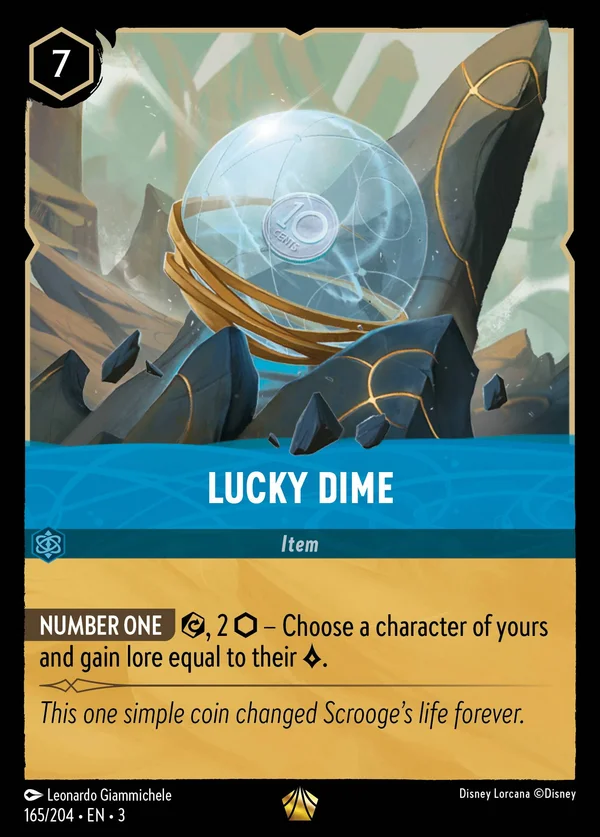 Lucky Dime — Disney Lorcana Item card from Into the Inklands