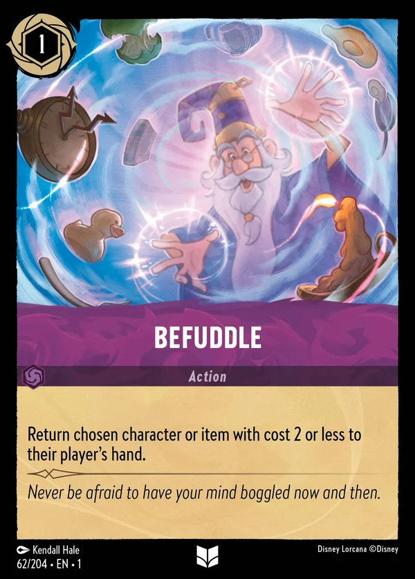 Befuddle — Disney Lorcana Action card from The First Chapter