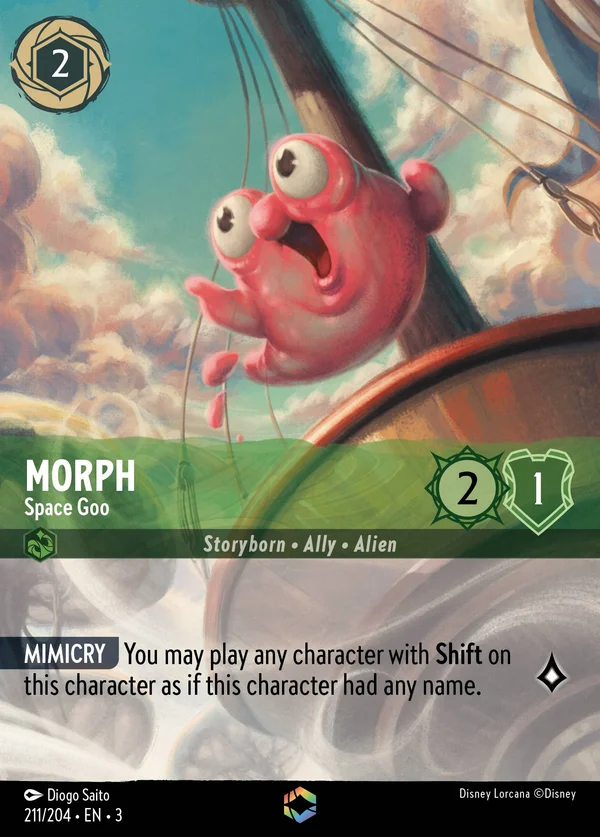 Morph - Space Goo — Disney Lorcana Character card from Into the Inklands