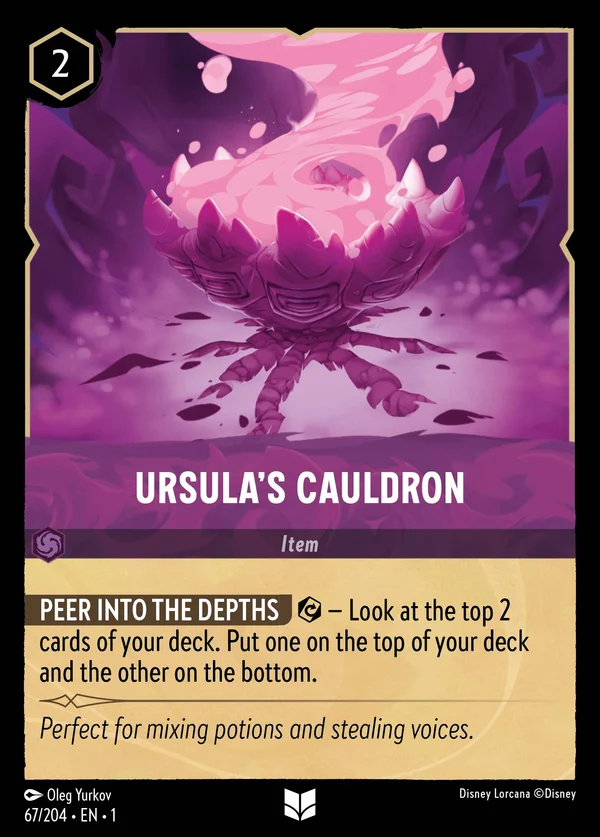 Ursula's Cauldron — Disney Lorcana Item card from The First Chapter