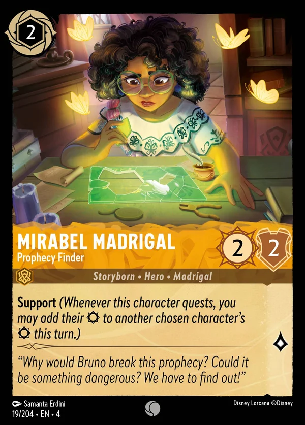Mirabel Madrigal - Prophecy Finder — Disney Lorcana Character card from Ursula's Return