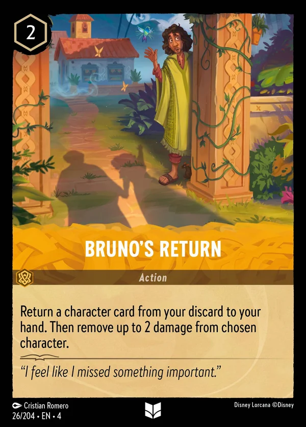 Bruno's Return — Disney Lorcana Action card from Ursula's Return