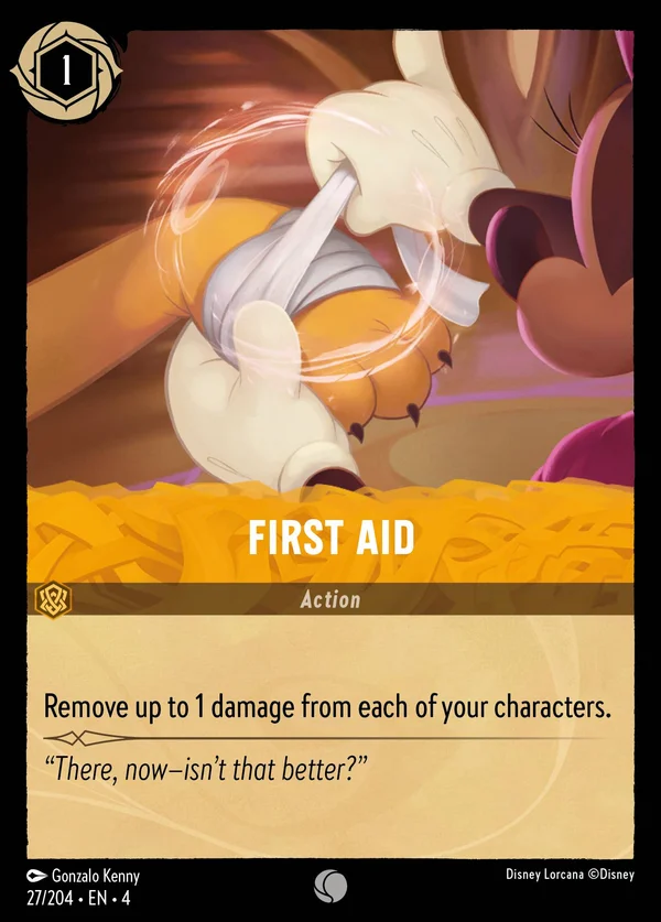 First Aid — Disney Lorcana Action card from Ursula's Return
