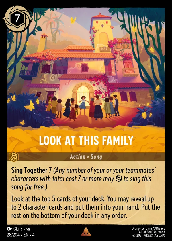 Look at This Family — Disney Lorcana Action card from Ursula's Return