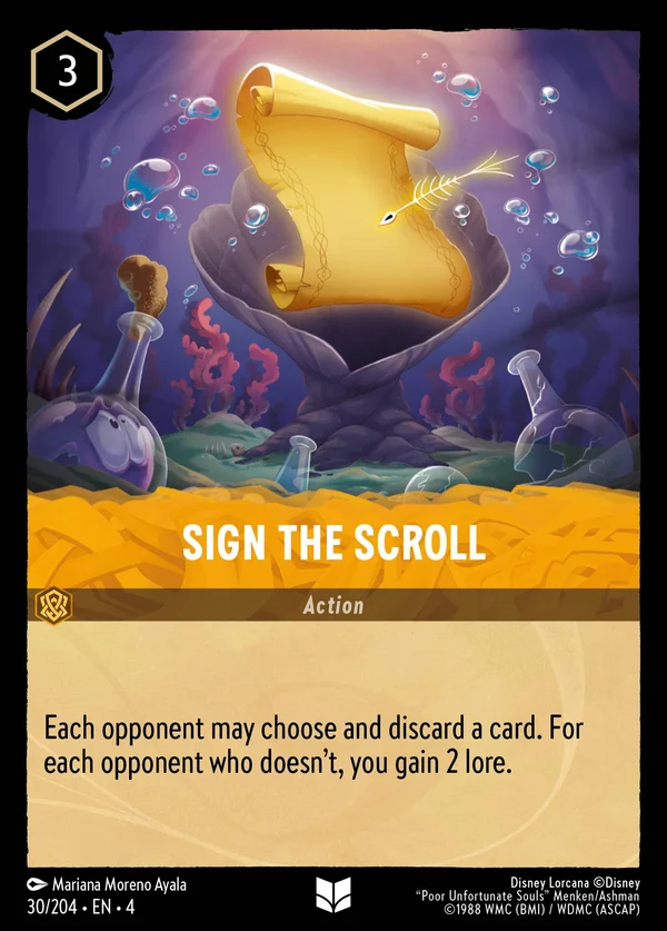 Sign the Scroll — Disney Lorcana Action card from Ursula's Return
