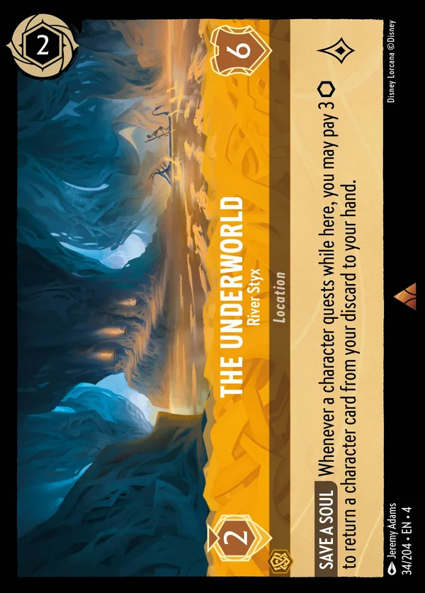 The Underworld - River Styx — Disney Lorcana Location card from Ursula's Return