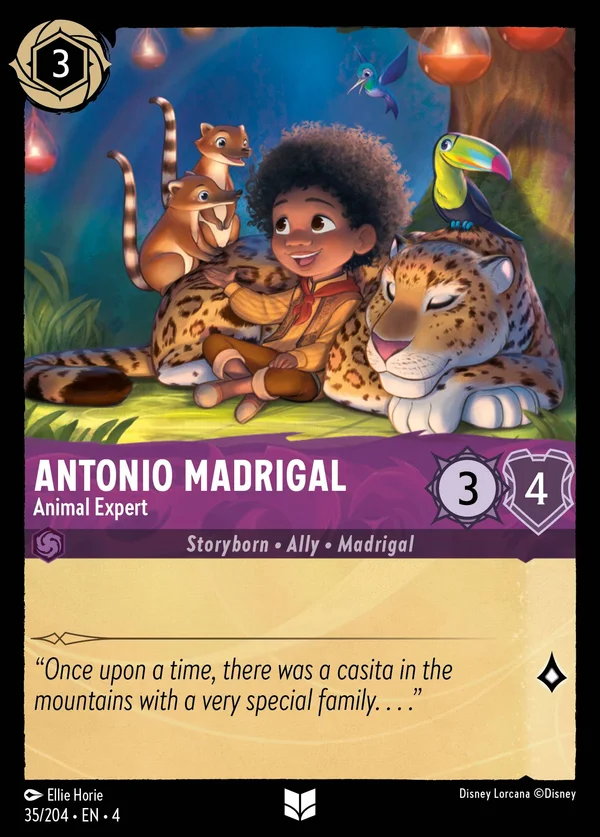 Antonio Madrigal - Animal Expert — Disney Lorcana Character card from Ursula's Return
