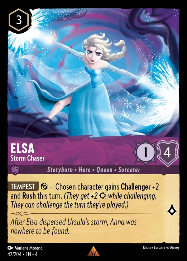 Elsa - Storm Chaser — Disney Lorcana Character card from Ursula's Return