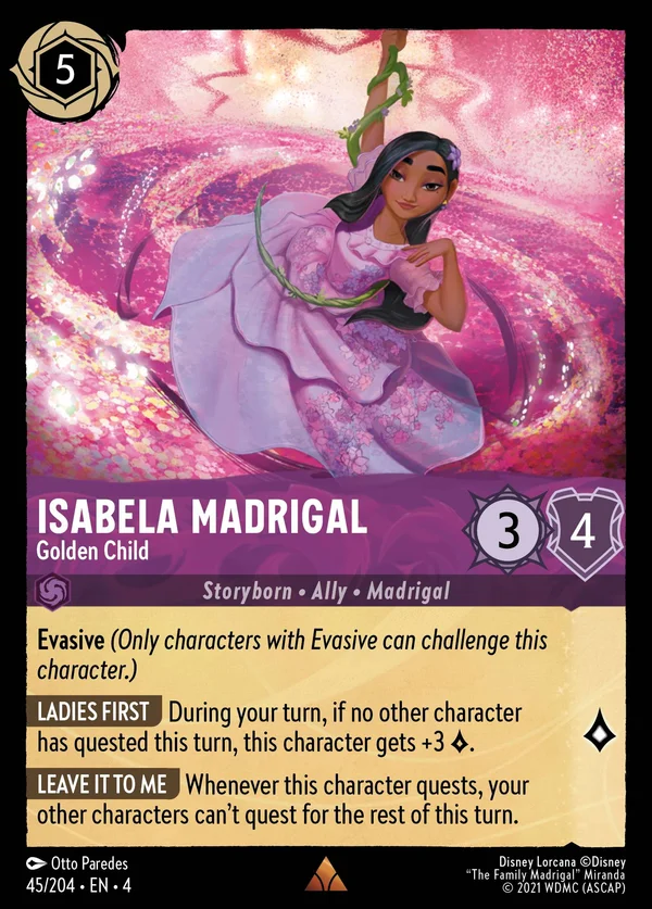 Isabela Madrigal - Golden Child — Disney Lorcana Character card from Ursula's Return