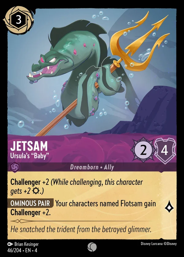 Jetsam - Ursula's "Baby" — Disney Lorcana Character card from Ursula's Return