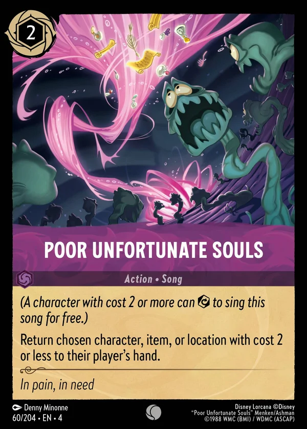 Poor Unfortunate Souls — Disney Lorcana Action card from Ursula's Return