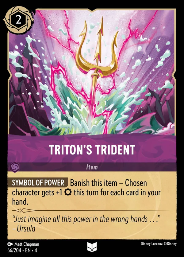 Triton's Trident — Disney Lorcana Item card from Ursula's Return