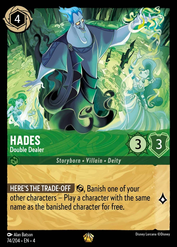 Hades - Double Dealer — Disney Lorcana Character card from Ursula's Return