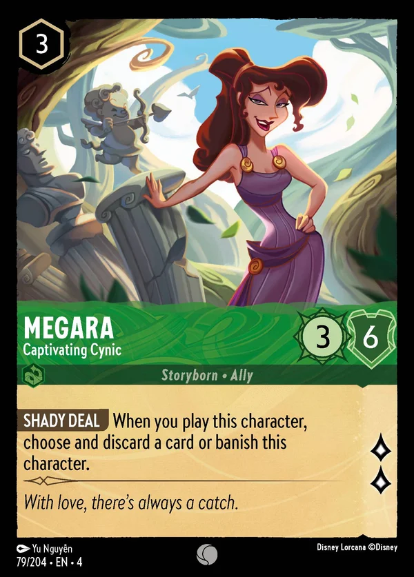 Megara - Captivating Cynic — Disney Lorcana Character card from Ursula's Return
