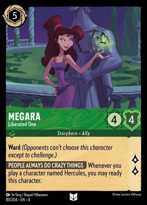 Megara - Liberated One — Disney Lorcana Character card from Ursula's Return