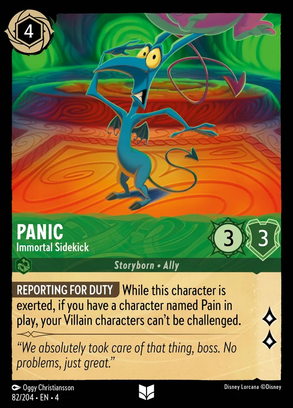 Panic - Immortal Sidekick — Disney Lorcana Character card from Ursula's Return