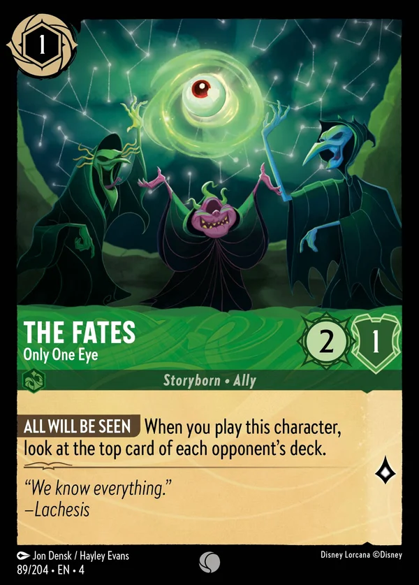 The Fates - Only One Eye — Disney Lorcana Character card from Ursula's Return