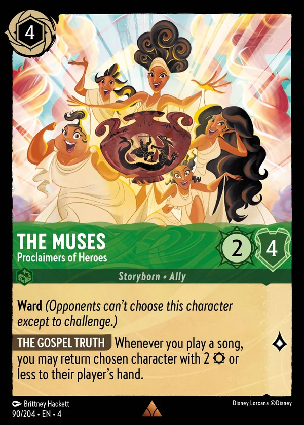 The Muses - Proclaimers of Heroes — Disney Lorcana Character card from Ursula's Return