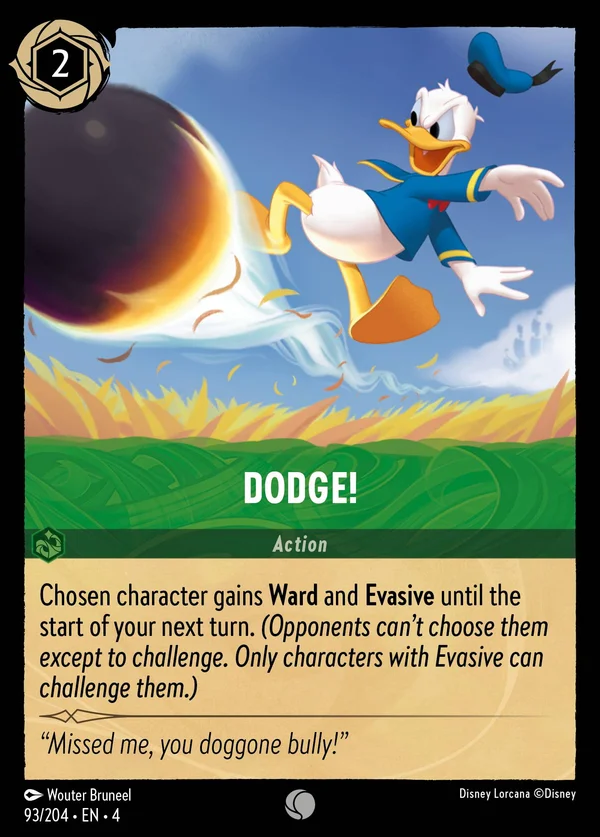 Dodge! — Disney Lorcana Action card from Ursula's Return