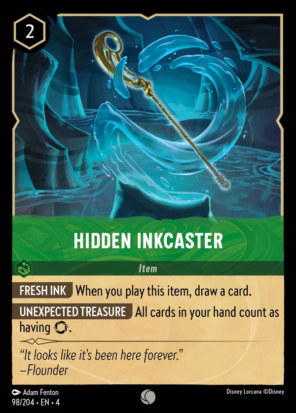 Hidden Inkcaster — Disney Lorcana Item card from Ursula's Return