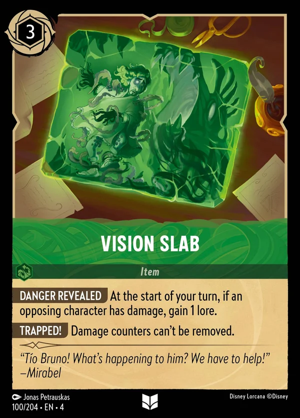 Vision Slab — Disney Lorcana Item card from Ursula's Return