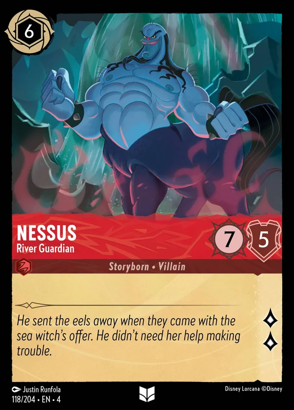 Nessus - River Guardian — Disney Lorcana Character card from Ursula's Return