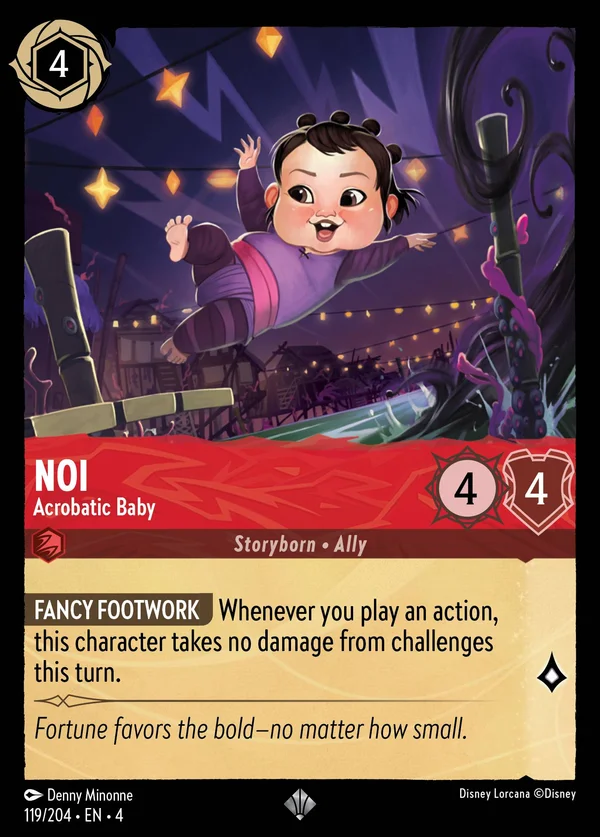 Noi - Acrobatic Baby — Disney Lorcana Character card from Ursula's Return