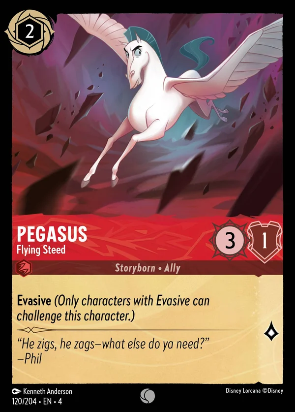Pegasus - Flying Steed — Disney Lorcana Character card from Ursula's Return