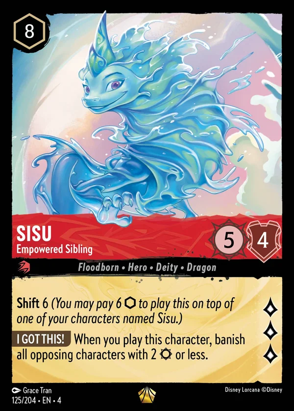 Sisu - Empowered Sibling — Disney Lorcana Character card from Ursula's Return
