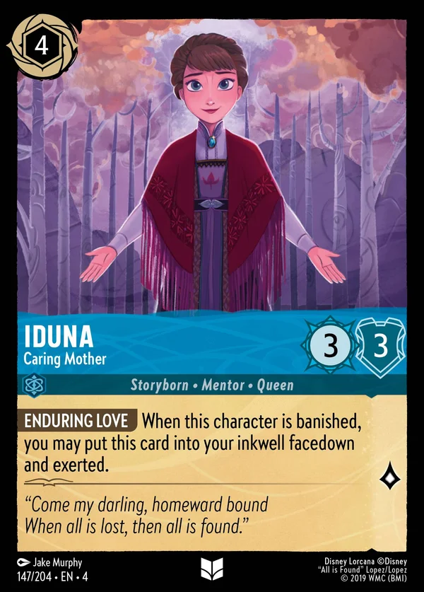 Iduna - Caring Mother — Disney Lorcana Character card from Ursula's Return
