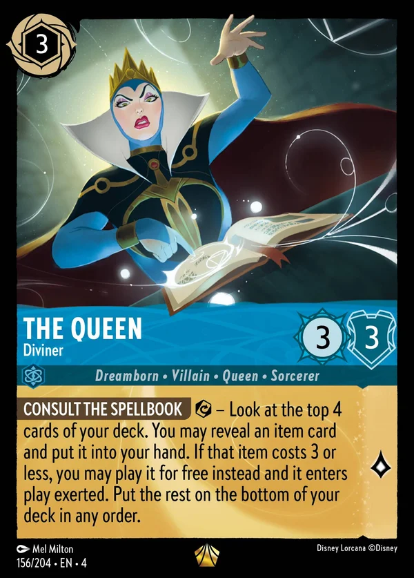 The Queen - Diviner — Disney Lorcana Character card from Ursula's Return