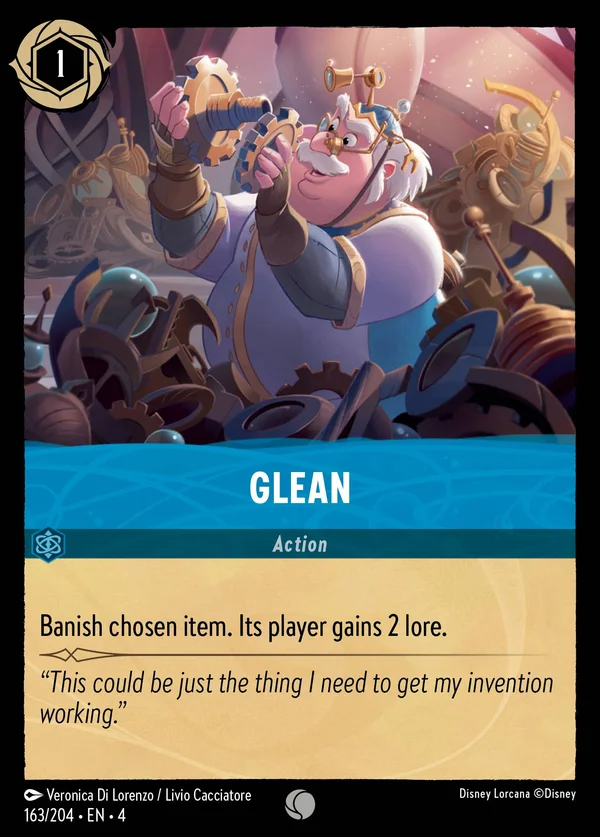 Glean — Disney Lorcana Action card from Ursula's Return