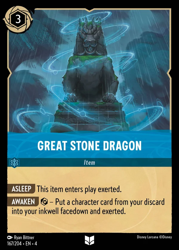 Great Stone Dragon — Disney Lorcana Item card from Ursula's Return
