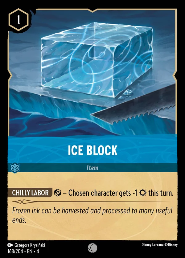 Ice Block — Disney Lorcana Item card from Ursula's Return