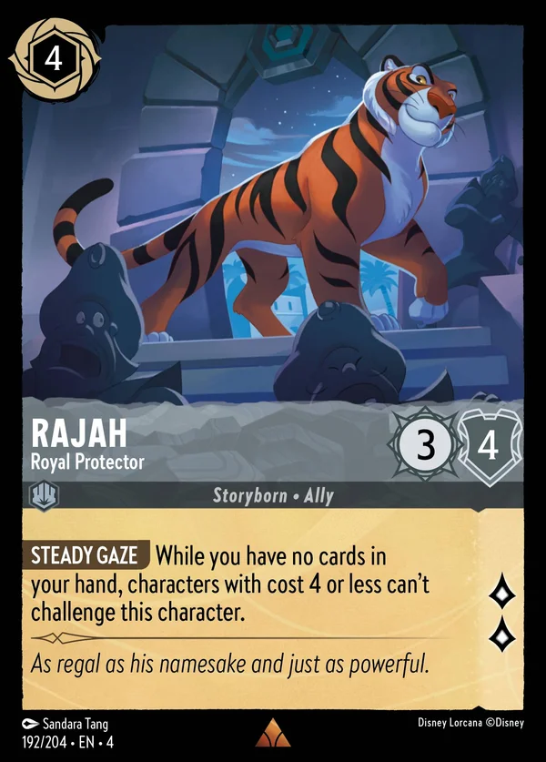 Rajah - Royal Protector — Disney Lorcana Character card from Ursula's Return