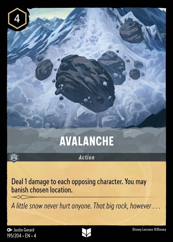 Avalanche — Disney Lorcana Action card from Ursula's Return
