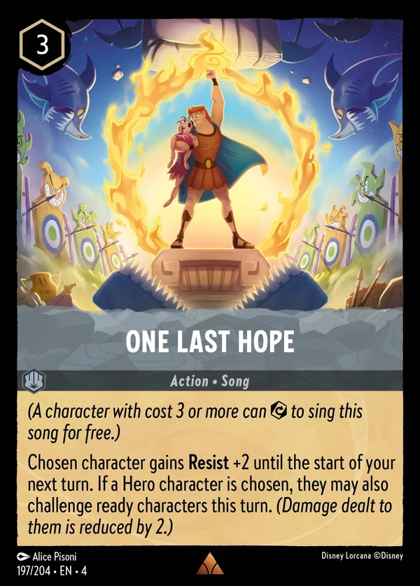 One Last Hope — Disney Lorcana Action card from Ursula's Return