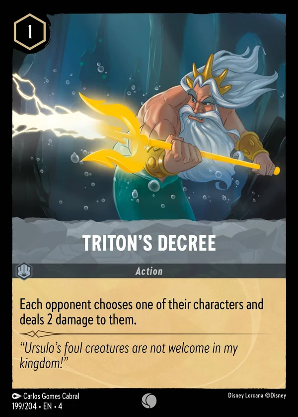 Triton's Decree — Disney Lorcana Action card from Ursula's Return