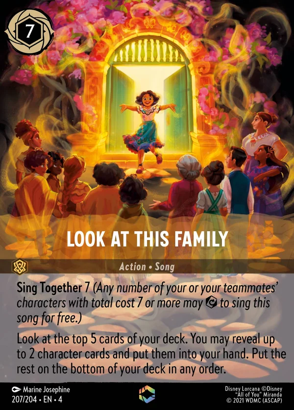 Look at This Family — Disney Lorcana Action card from Ursula's Return