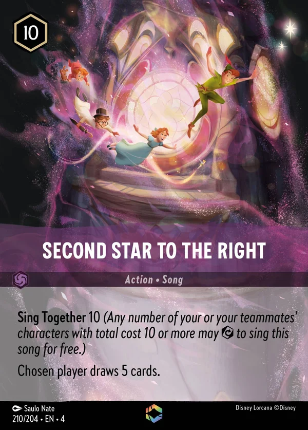 Second Star to the Right — Disney Lorcana Action card from Ursula's Return