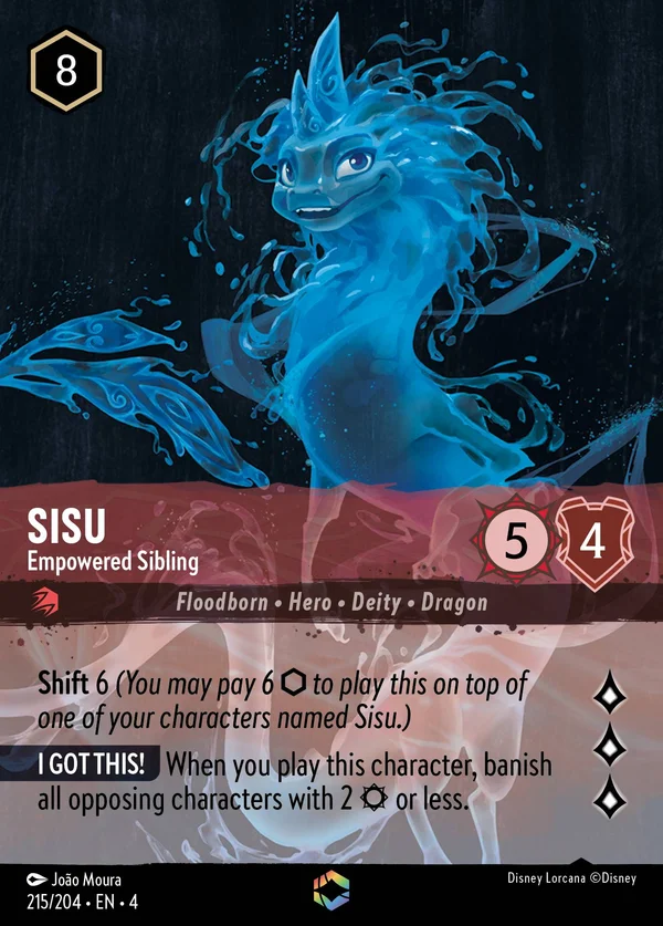 Sisu - Empowered Sibling — Disney Lorcana Character card from Ursula's Return