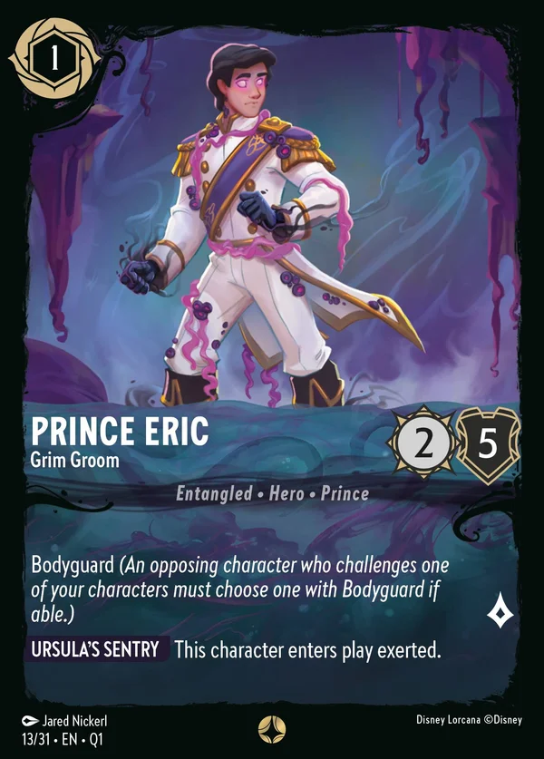 Prince Eric - Grim Groom — Disney Lorcana Character card from Illumineer's Quest: Deep Trouble