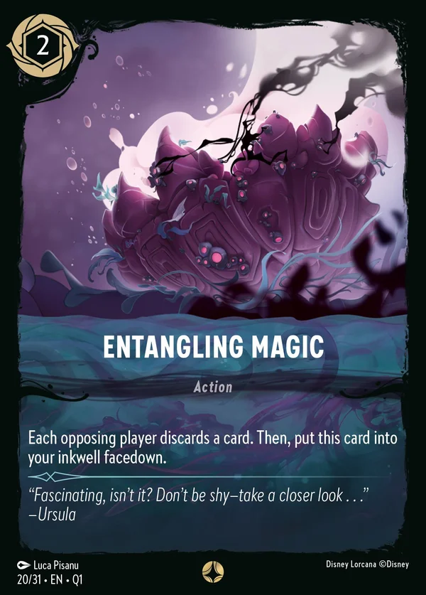 Entangling Magic — Disney Lorcana Action card from Illumineer's Quest: Deep Trouble