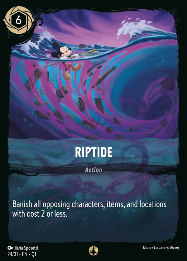 Riptide — Disney Lorcana Action card from Illumineer's Quest: Deep Trouble