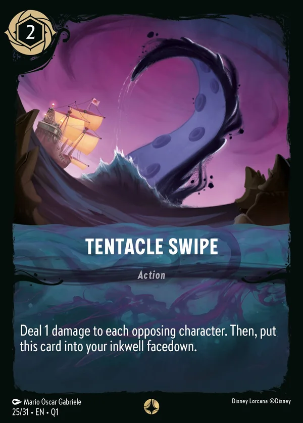 Tentacle Swipe — Disney Lorcana Action card from Illumineer's Quest: Deep Trouble