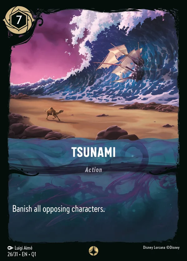Tsunami — Disney Lorcana Action card from Illumineer's Quest: Deep Trouble