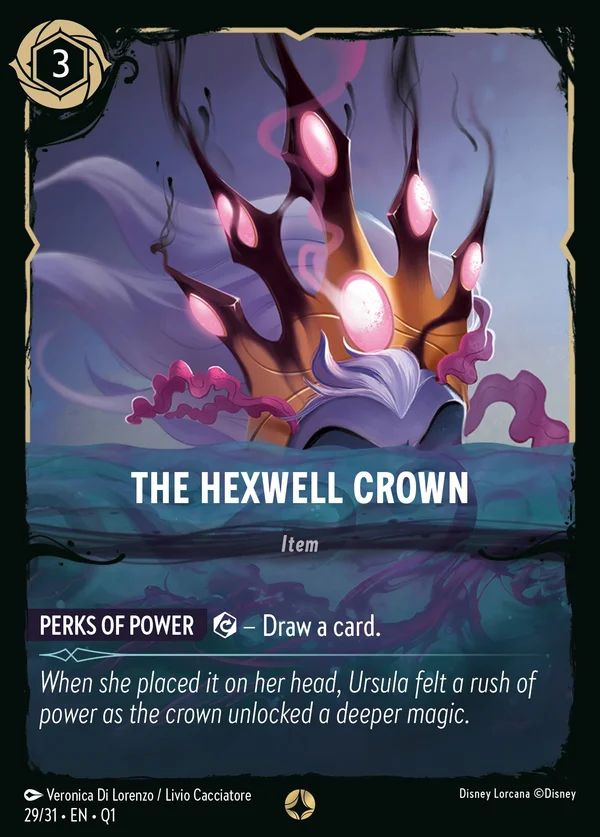 The Hexwell Crown — Disney Lorcana Item card from Illumineer's Quest: Deep Trouble