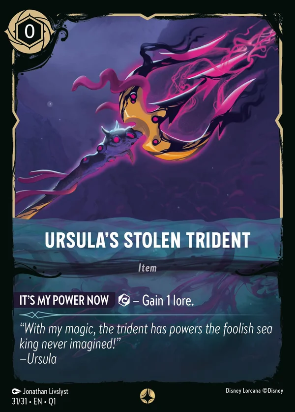 Ursula's Stolen Trident — Disney Lorcana Item card from Illumineer's Quest: Deep Trouble